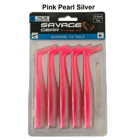 Savage Gear Sandeel V2 Tail 12.5cm 15gr (5'li Paket) İğnesiz - 6