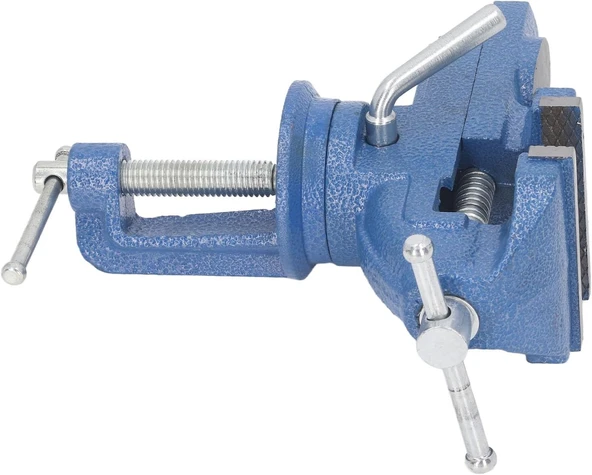 Masa Mengenesi 50 mm Mobilya Tezgah Dönerli Tabla Taban Metal Döküm İşkence Kıskaç Mini Ahşap Kanca - 12