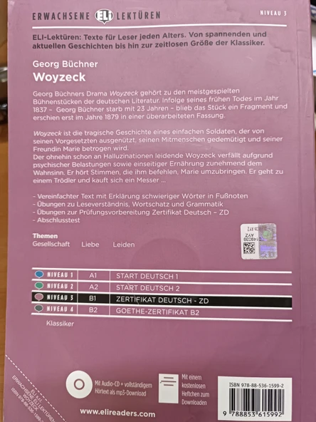 Woyzeck Erwachsene Eli Lektüren Niveau 3 B1 Woyzeck downloadable audio - 3