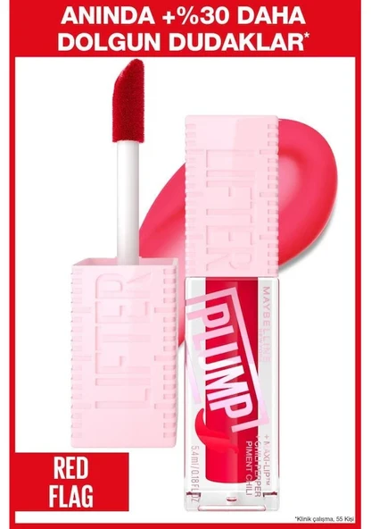 Maybelline New York Lifter Plump Dudak Parlatıcısı 004 Red Flag 5
