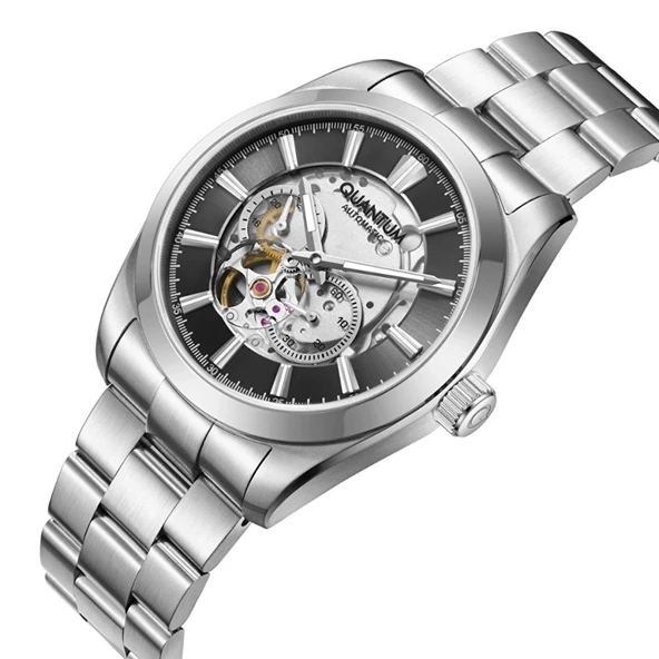 QUANTUM QMG1132.350 PİLSİZ OTOMATİK SAFİR CAM ÇELİK ERKEK KOL SAATİ - Resim 2