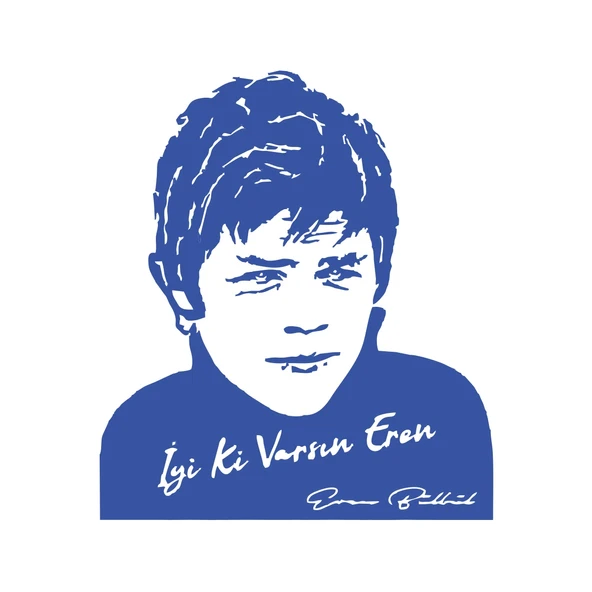 İyi Ki Varsın Eren Araba Sticker 17x17 Cm Mavi - 1