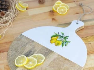 Kangura - Yuvarlak kesme Tahtası Limon - 3