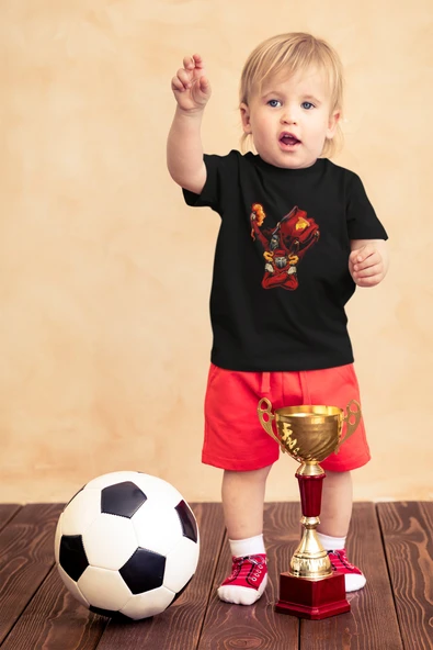 Çocuk Göztepe Kısa kollu bisiklet yaka t-shirt - Tişört - 6