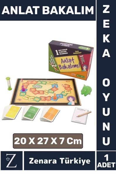 Premium Eğlenceli Eğitici Öğretici Zeka Geliştirici Arkadaş Aile Grup Kutu Oyun Takımı ANLAT BAKALIM ürün görseli