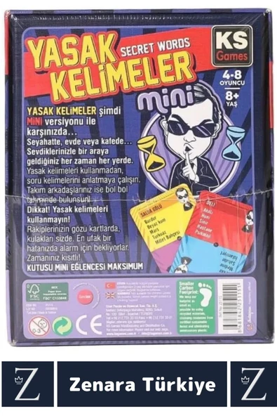 Eğlenceli Zeka Dil Becerisi Kelime Dağarcığı Geliştirici Takım Oyunu Secret Words YASAK KELİMELER - Resim 2