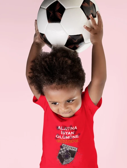 Çocuk Göztepe Alayına İsyan Kısa kollu bisiklet yaka t-shirt - Tişört - 8