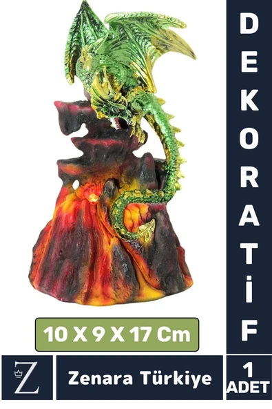 Premium Yüksek Kaliteli Çok Şık Dekoratif Hediyelik Özel Gün Biblo Koleksiyon POLYESTER DRAGON