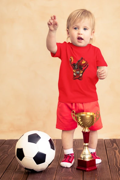 Çocuk Göztepe Kısa kollu bisiklet yaka t-shirt - Tişört - 7