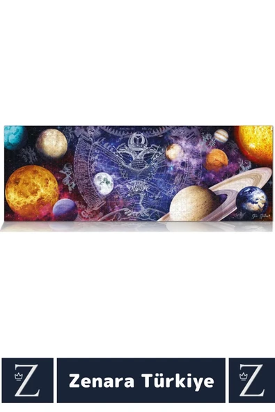 Premium Eğlenceli Eğitici Görsel Algı Problem Çözme Becerisi PUZZLE 1000 Parça UZAYIN DERİNLİKLERİ - Resim 2