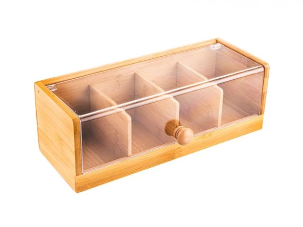 Gio - 4 Bölmeli Çay Kutusu - 3