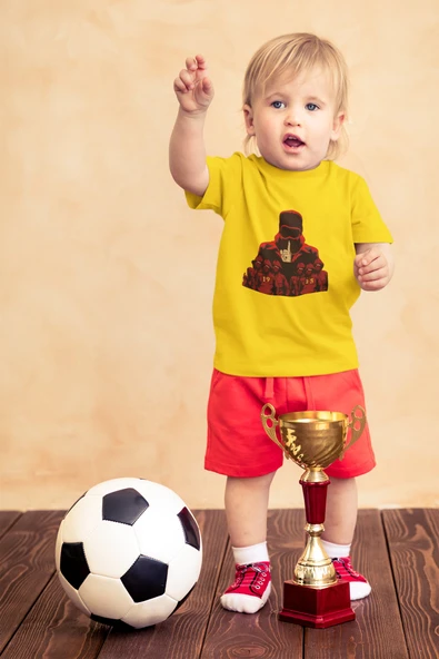 Çocuk Göztepe Kısa kollu bisiklet yaka t-shirt - Tişört - 7