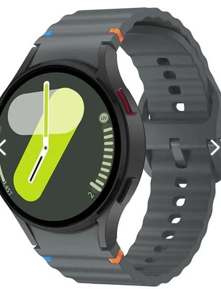 Samsung Galaxy Watch 7 uyumlu sılıkon kordon