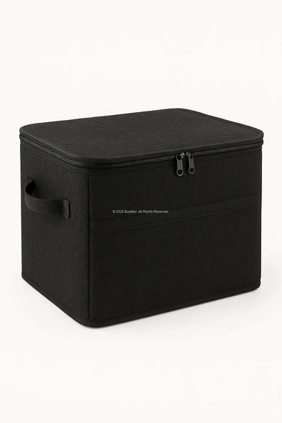 Isı Koruyucu Termal Taşıma Çantası 39x29x25 cm Keçe Dış Yüzeyli Araç İçi Organizer