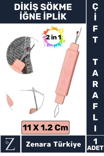 Premium Kompakt Ergonomik Çok Fonksiyonlu Hızlı Pratik Dikiş Sökme İğne İplik Aparatı 2 in 1