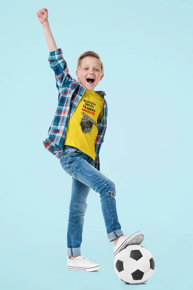 Çocuk Göztepe Alayına İsyan Kısa kollu bisiklet yaka t-shirt - Tişört - 5