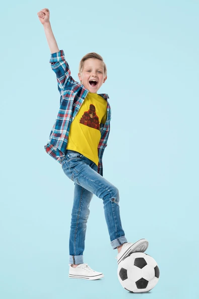 Çocuk Göztepe Kısa kollu bisiklet yaka t-shirt - Tişört - 6