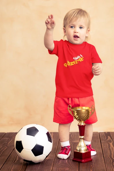 Çocuk Göztepe Şanlı Kısa kollu bisiklet yaka t-shirt - Tişört - 2