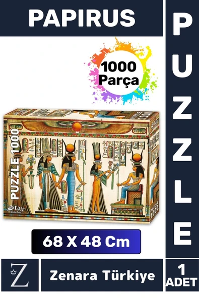 Premium Eğlenceli Eğitici Görsel Algı Problem Çözme Becerisi Çocuk PUZZLE 1000 Parça PAPIRUS