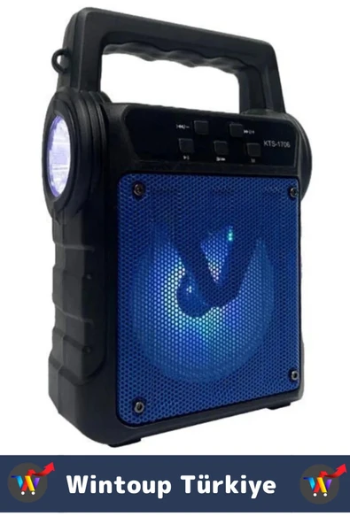 Premium Kompakt Yüksek Ses Güçlü Bass Fenerli Kamp Piknik USB/Solar Enerjili Bluetooth Hoparlör - 2