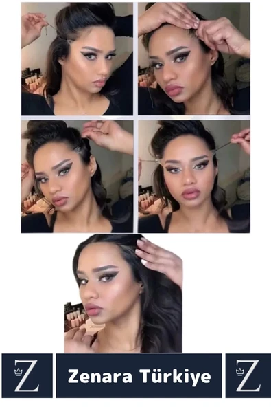 Günlük Kullanım Suya Dayanıklı İpli Yüz Kaş Göz Vücut Gıdı Gerdirme Bantı 3'lü Özel Set 40 Adet - 2