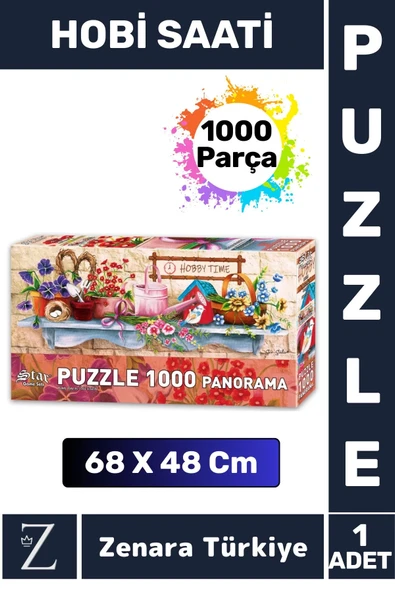 Premium Eğlenceli Eğitici Görsel Algı Problem Çözme Becerisi Çocuk PUZZLE 1000 Parça HOBİ SAATİ ürün görseli