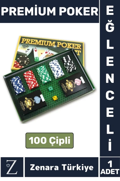 Luxery Yılbaşı Blackjack Slot Texas Holdem Casino Poker 100 Çipli Çift Desteli PREMİUM POKER SETİ ürün görseli