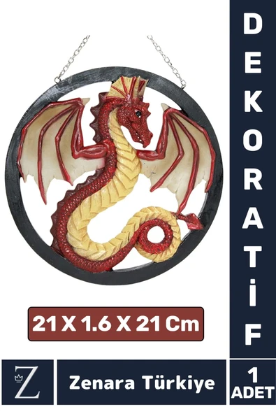 Premium Yüksek Kaliteli Çok Şık Dekoratif Hediyelik Özel Gün Biblo Koleksiyon POLYESTER DRAGON Pano