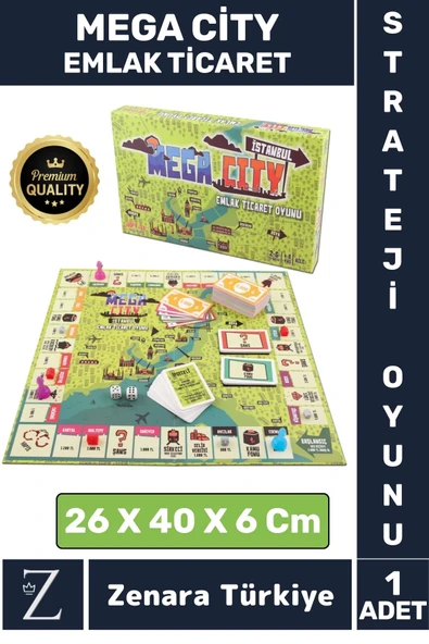 Eğitici Öğretici Strateji Ticari Beceri Gelişimi Grup Aile Metropol Mega City EMLAK TİCARET OYUNU ürün görseli