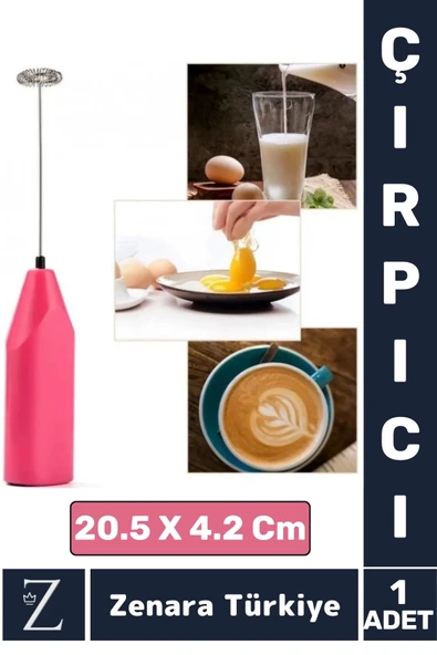 Ergonomik Çelik Uç Soğuk Kahve Süt Köpürtücü Sos Krema Mama Yumurta Çırpıcı Pilli Pratik Mini Mikser