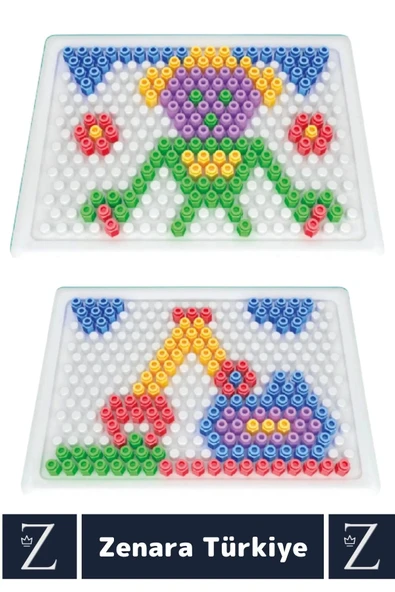 Çocuk Eğlenceli El Kol Parmak Kasları Hayalgücü Geliştiren Dikkat Beceri Oyunu 150 Boncuklu KODLAMA - Resim 2