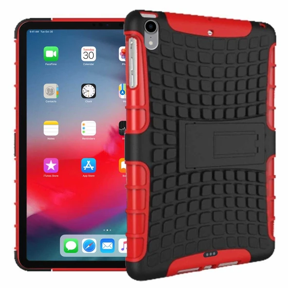 Apple iPad Pro 11 2018 Uyumlu Standlı Tank Tablet Kılıfı Özel Zırh