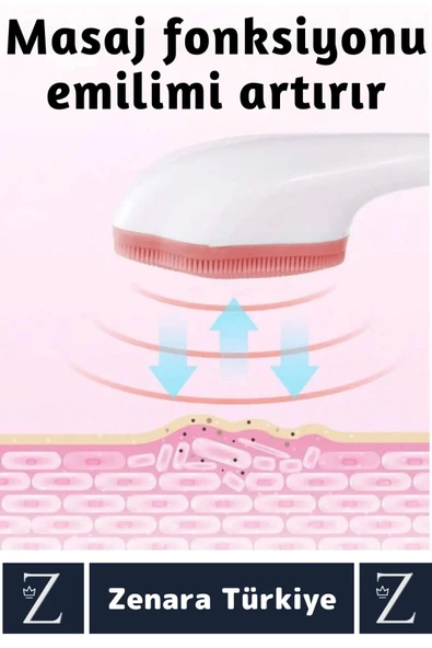 Premium Ergonomik Saplı Sevimli Tasarım Cilt Bakım Yüz Makyaj Temizleme Masaj Etkili Peeling Fırçası - 3