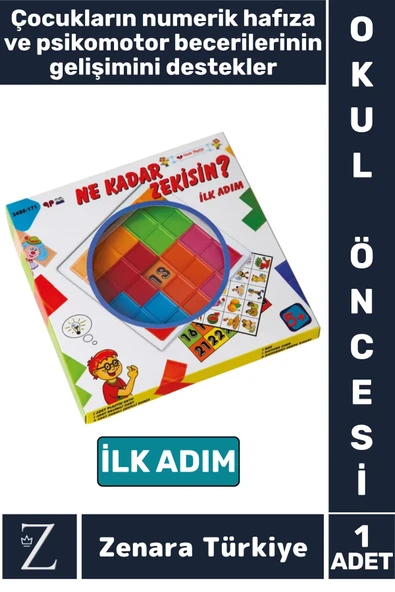 Çocuk Okul Öncesi Simetri Geometri Nümerik Hafıza Psikomotor Gelişimi Eğitici NE KADAR ZEKİSİN?