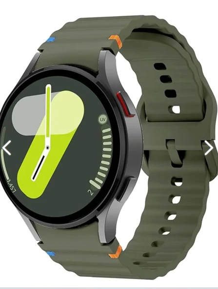 Samsung Galaxy Watch 7 uyumlu sılıkon kordon