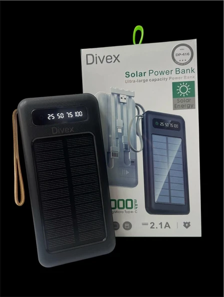 Divex Solar PowerBank DP416 - 10.000mAh
