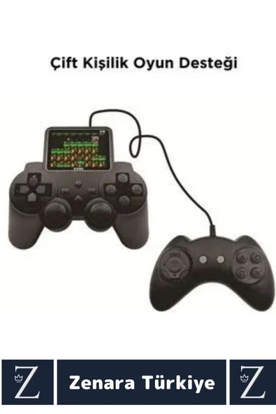 Çift Oyunculu USB Şarj Mini Uyumlu  El Atarisi Street Fighter Super Mario 520 Nostalji Oyun Gamepad - 4
