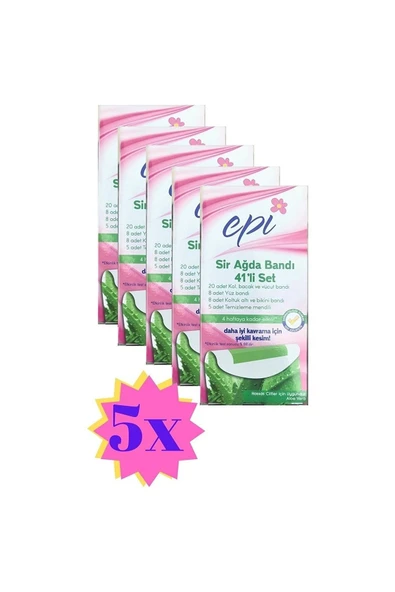 Epi sir ağda bantları 41'li set hesaplı 5 kutu