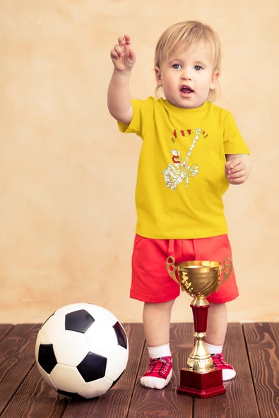 Çocuk Göztepe Kısa kollu bisiklet yaka t-shirt - Tişört - 7