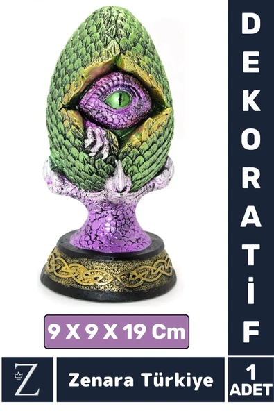 Premium Dayanıklı Çok Şık Dekoratif Hediyelik Özel Gün Biblo Koleksiyon POLYESTER DRAGON PENÇELİ GÖZ ürün görseli