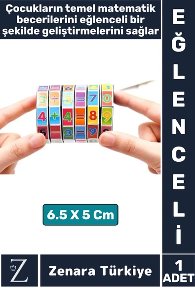Okul Öncesi İnteraktif Temel Matematik Toplama Çıkarma Çarpma Bölme Dört İşlem Öğretici Oyun Küpü