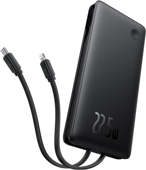 Baseus Airpow Lite Power Bank 10000mAh 22.5W Dual-Cable Cosmic Black