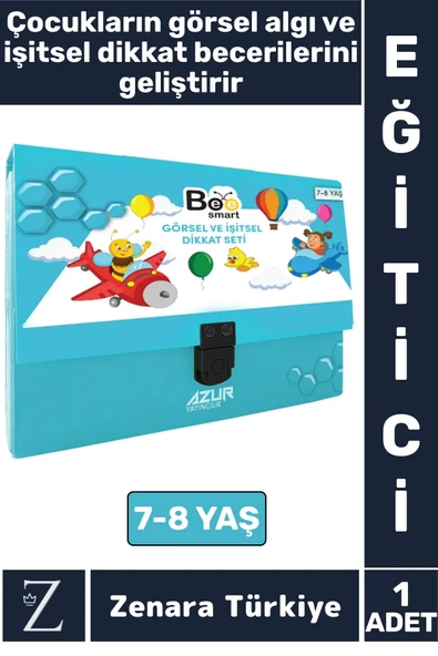 Eğitici Görsel Algı Dikkat İşitme Beceri Geliştirici 7-8 Yaş GÖRSEL VE İŞİTSEL DİKKAT ÖZEL SET