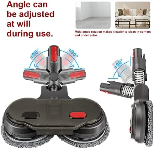 srfn ticaret Dyson V10 Uyumlu Islak ve Kuru Süpürge Paspas ve Su Tanklı Temizleme Başlığı - 2