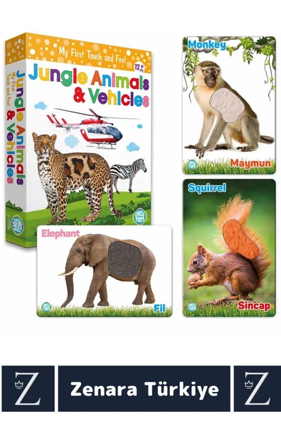 Çocuk Eğitici Dokunma Duyu Dil Becerisi Görsel Algı Sözlü İletişim Gelişim Eğlenceli EĞİTİM KARTLARI - Resim 2