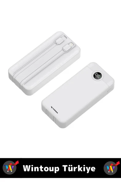 Kompakt 2 Çıkışlı Dijital Şarj Göstergeli Hızlı Şarj 10000 mAh Powerbank Taşınabilir Şarj Cihazı - 2
