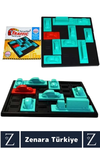 Çocuk Eğitici Zihinsel Beceri Sabır Mantık Yürütme Trafik Öğretimi Eğlenceli TRAFİK Oyunu - Resim 2
