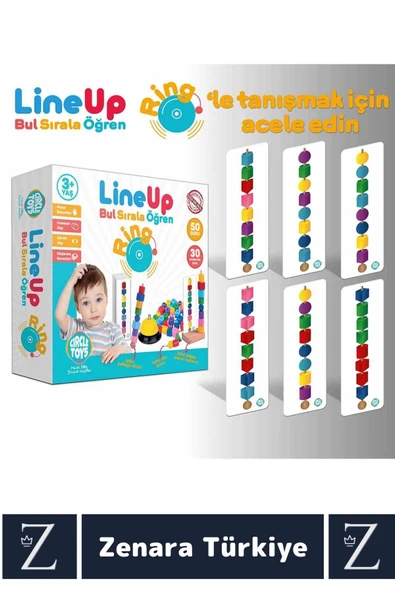 Eğitici Görsel Algı Dikkat Zeka Beceri Geliştiren Eğlenceli Zilli İpe Çubuğa Boncuk Şekil Dizme Oyun - Resim 3