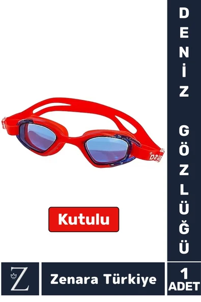 Premium Ayarlanabilir Kayışlı Su Geçirmez UV Koruma Silikon Plastik Anti-Fog Kutulu DENİZ GÖZLÜĞÜ