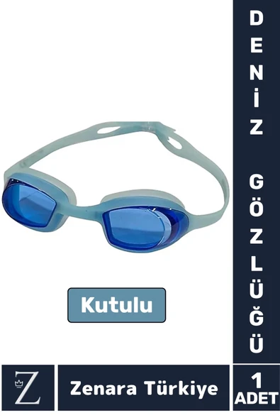 Premium Ayarlanabilir Kayışlı Su Geçirmez UV Koruma Silikon Plastik Anti-Fog Kutulu DENİZ GÖZLÜĞÜ